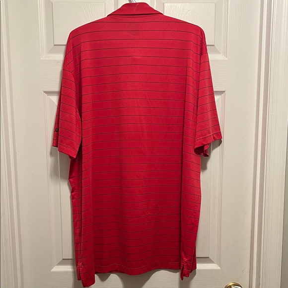 Callaway Red Polo Shirt with Stripes - Picture 3 of 4